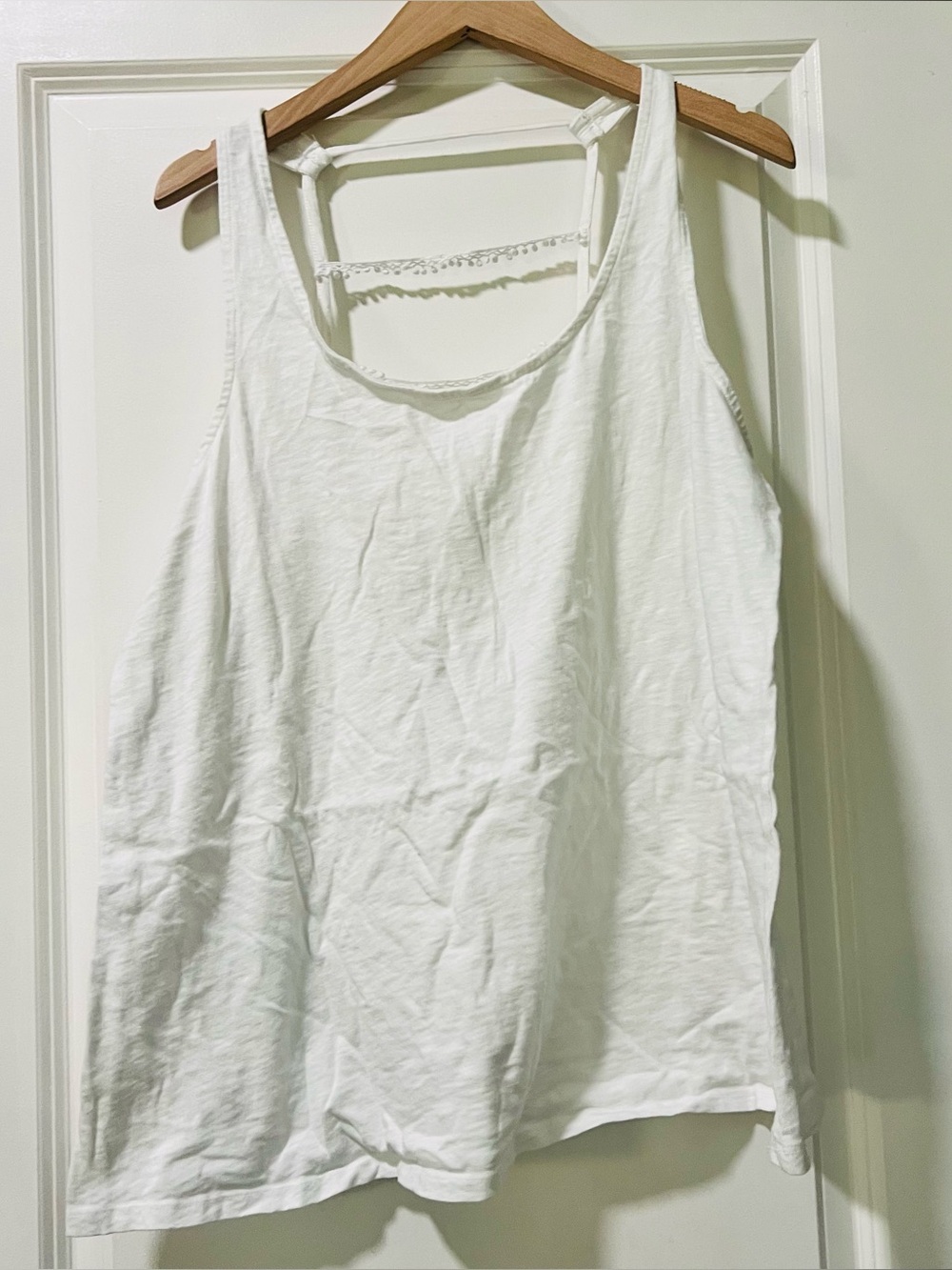 Cacique Women’s White Cotton Strappy Tank Top Size 18/20
